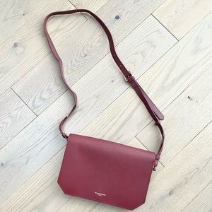 The Bag Department- Med Burgundy cross body